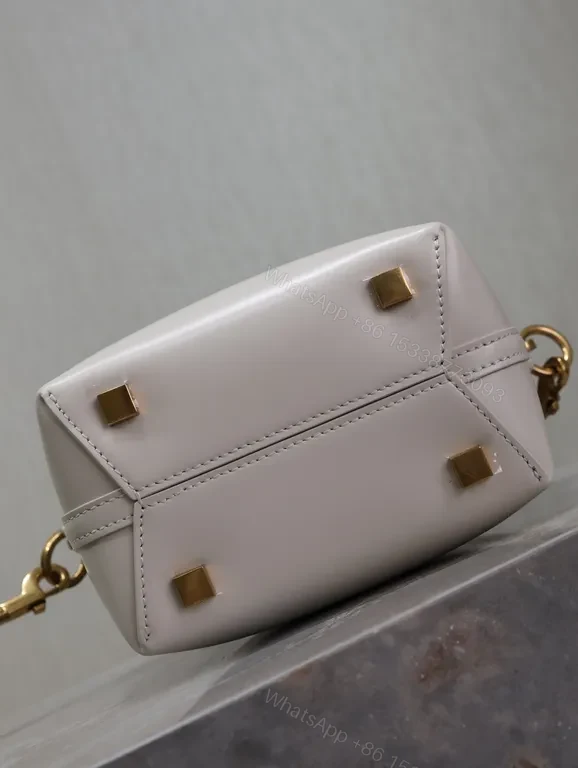 View 8 of Bold YSL-Influenced Mini Satchel: Structured, Luxe, Crossbody Bag