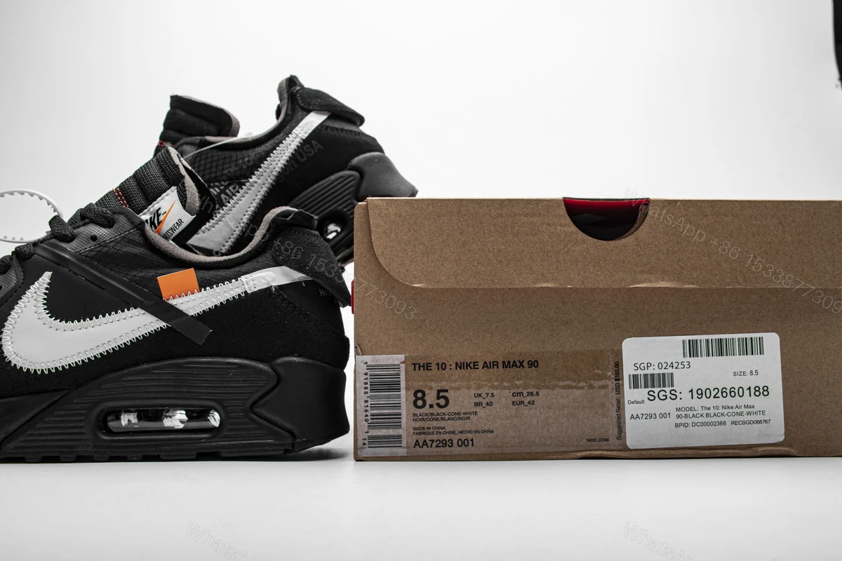 Off-White x Nike Air Max 90 “All Black” AA7293-001 — view 2