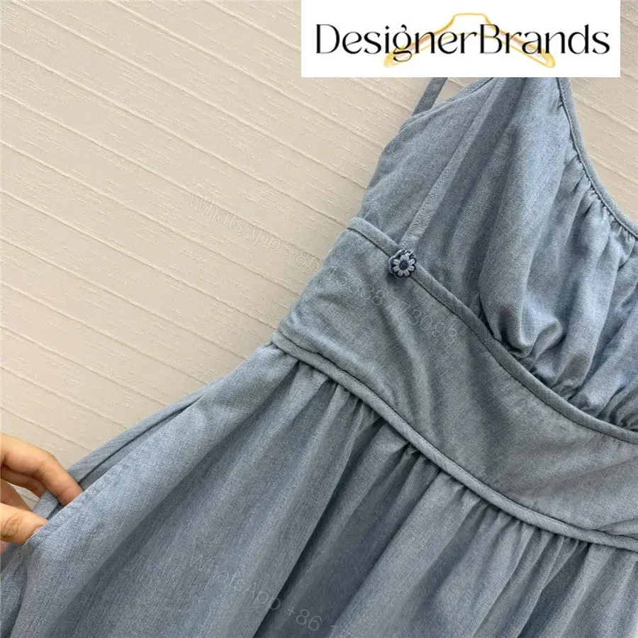 View 3 of Zimmermann Mahon Cutout Embroidered Denim Midi Dress