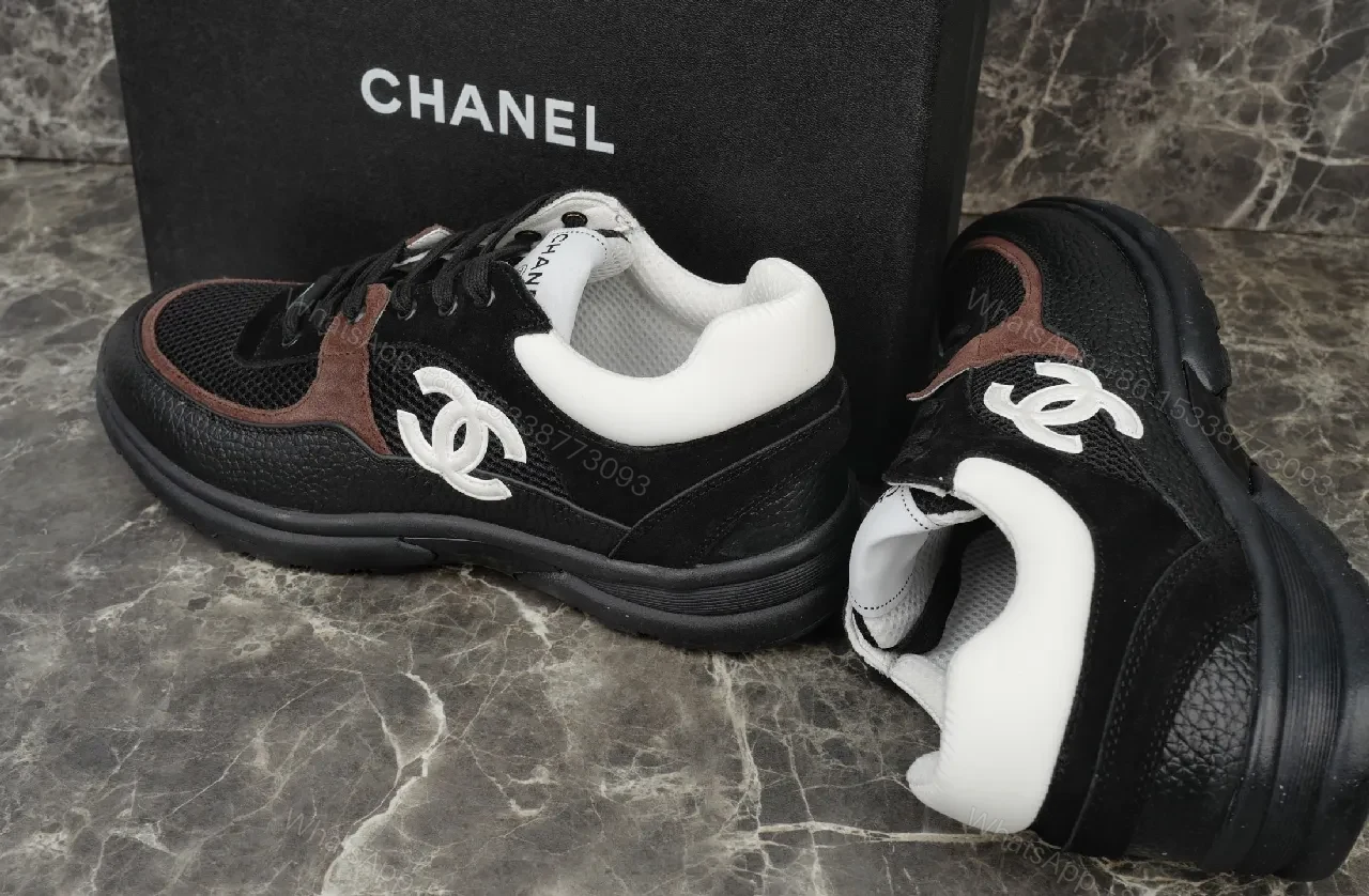 View 7 of Black Leather Luxury Sneakers with Suede Trim, City-Smart Style, High-End Comfort