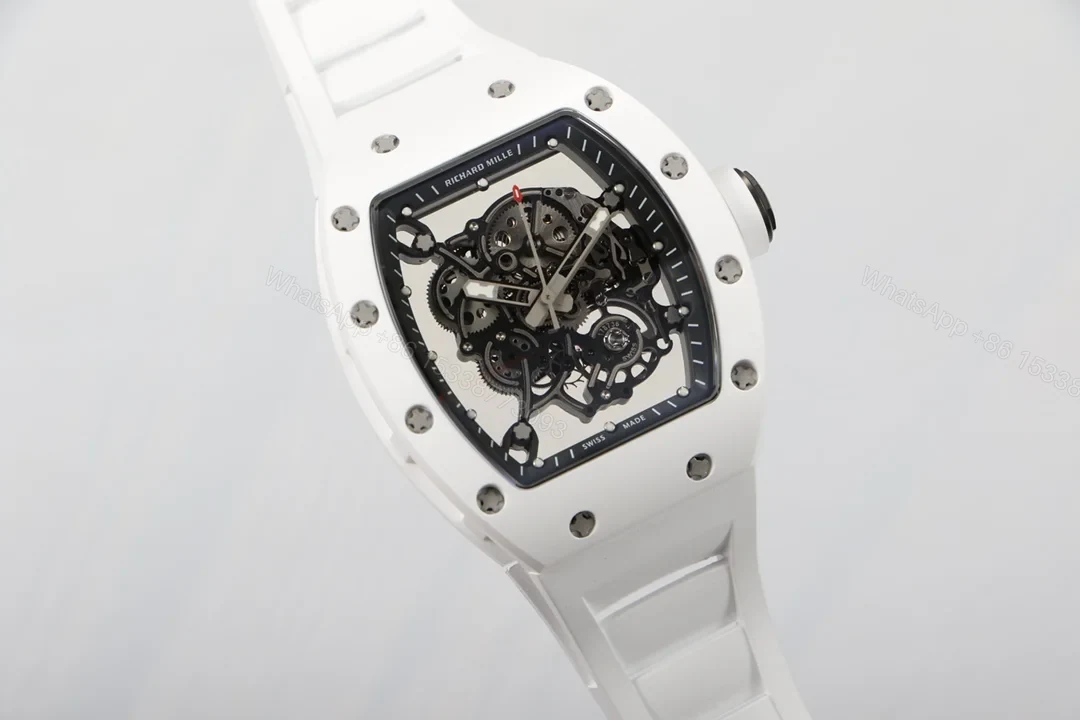 View 3 of Richard Mille RM055 Ceramic RMUL2 White Shock Absorber Super Configuration RM055-RMUL2-CERAMIC-WHITE-SHOCK