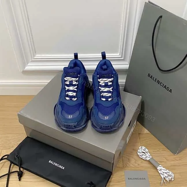 BALENCIAGA MEN’S TRIPLE S SNEAKER CLEAR SOLE – BB198 — view 1