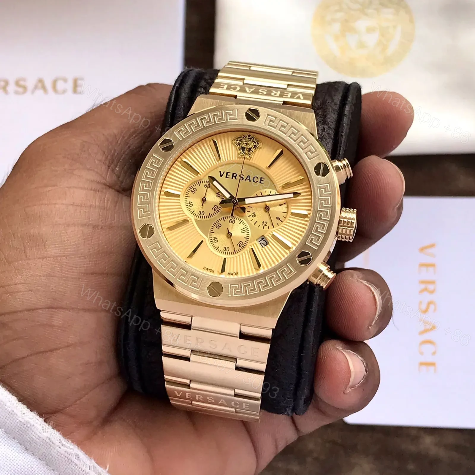 View 3 of Versace Men Premium 40mm Watch
