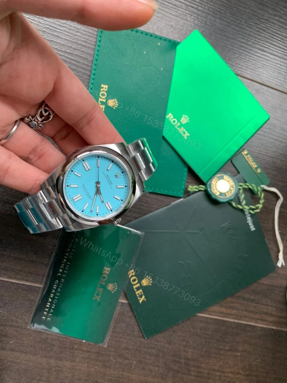 View 6 of EW FACTORY 1:1 Rolex OYSTER PERPETUAL TURQUOISE DIAL 41MM Asian A3230