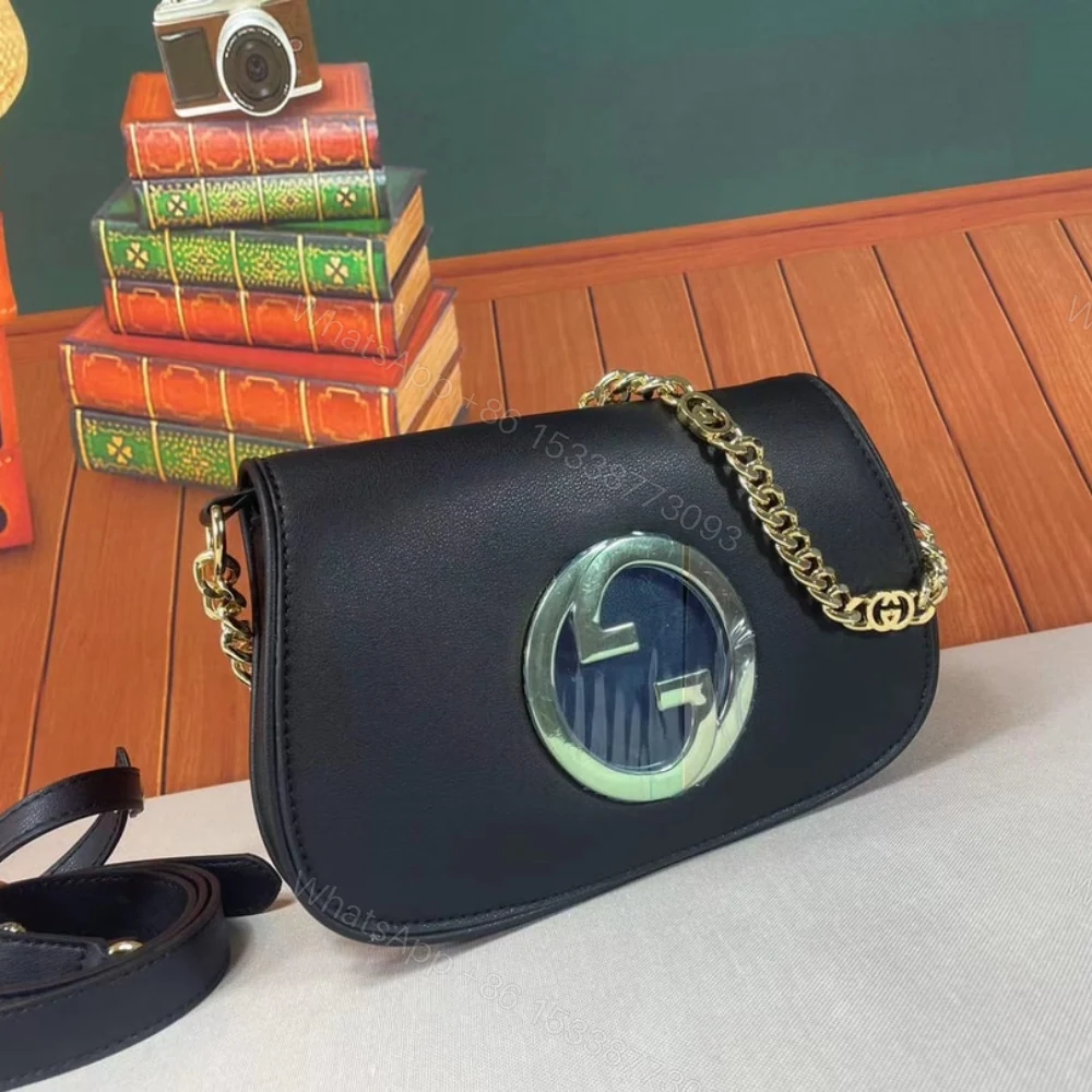 View 3 of Gucci Blondie Shoulder Bag Black 28Cm 699268 UXX0G 1000