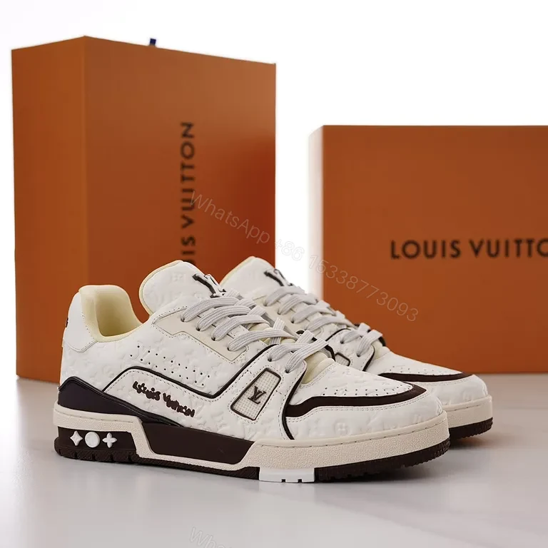 View 8 of Louis Vuitton Monogram Leather Sneaker â€“ Luxe Streetwear Comfort