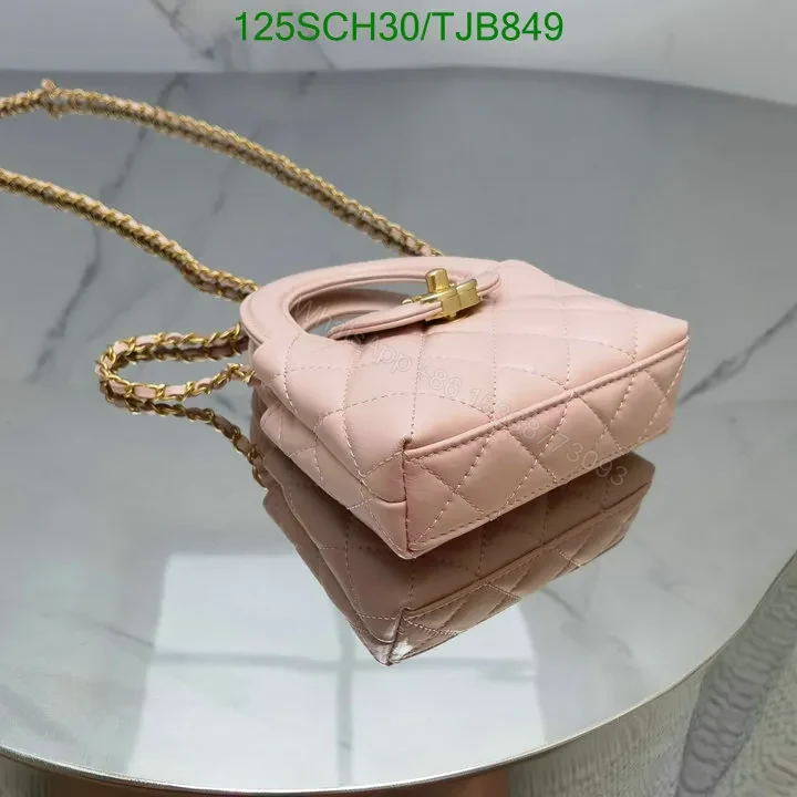 View 15 of Chanel Shiny Aged Calfskin Quilted Mini Nano Kelly Shopper in White CB1234
