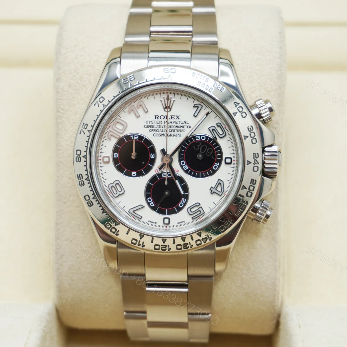 View 2 of Superclone Rolex Daytona Panda Dial 116509 Arabic Numberals