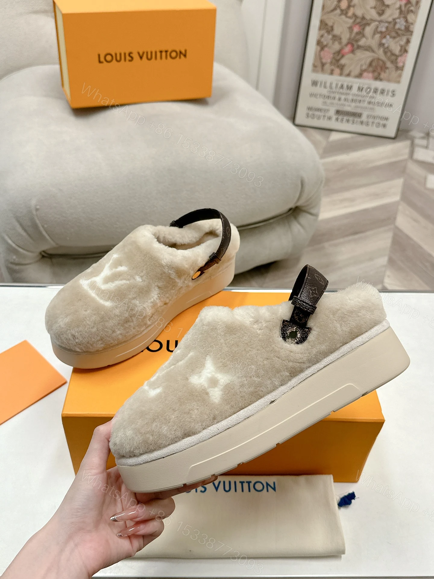 View 4 of LOUIS VUITTON ASPEN COMFORT CLOG LIGHT BEIGE