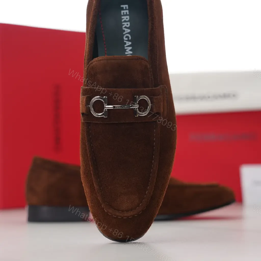 View 8 of Chocolate Suede Loafers + Horsebit + Sleek Modern + All-Day Comfort + Loafers