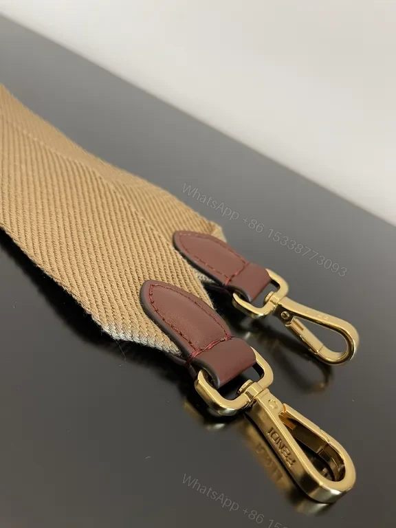 View 2 of Structured Canvas Tote by Fendi: Signature Hardware Tote