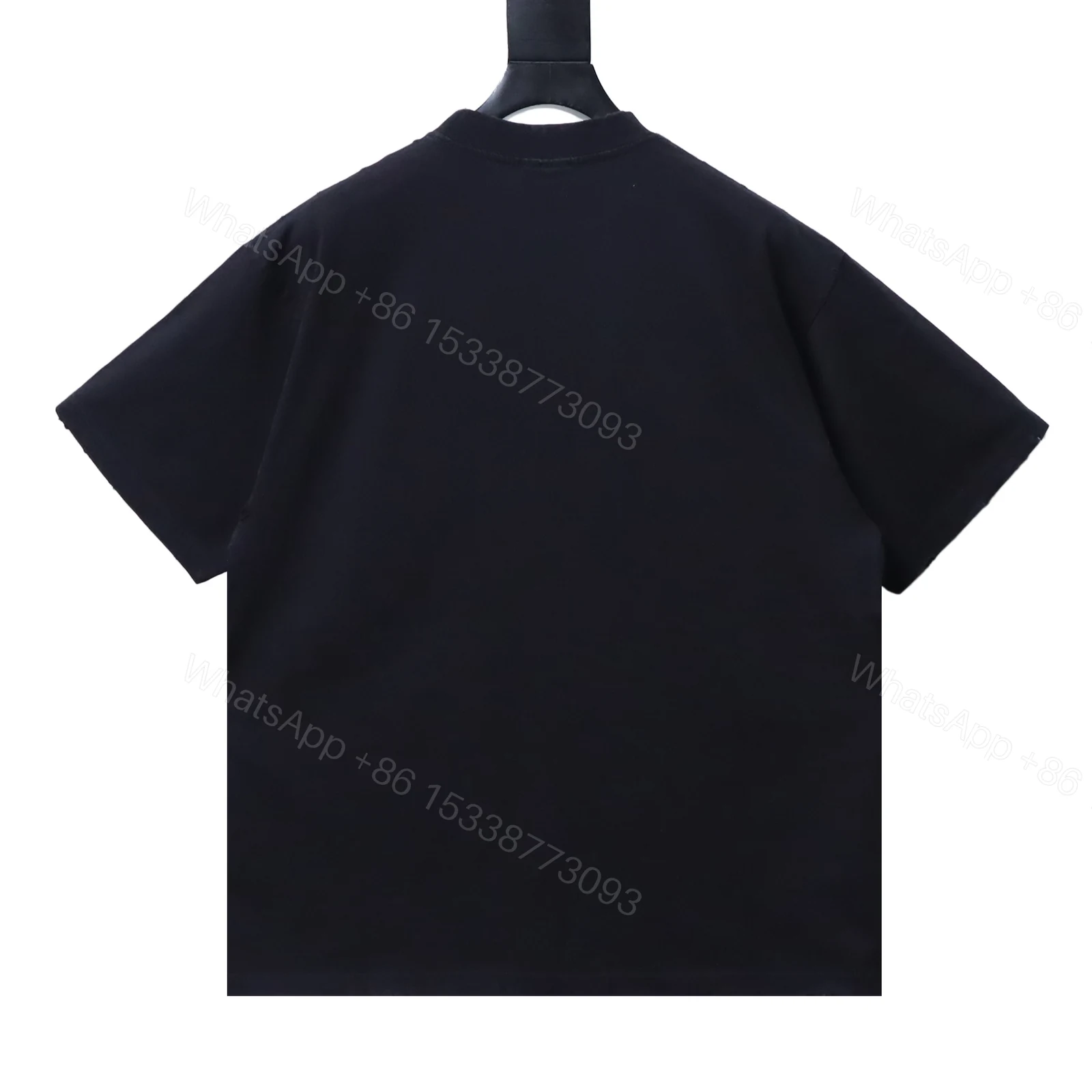 Balenciaga Clothes 25SS Grain Wheat Embroidered Short Sleeve T-shirt black — view 2