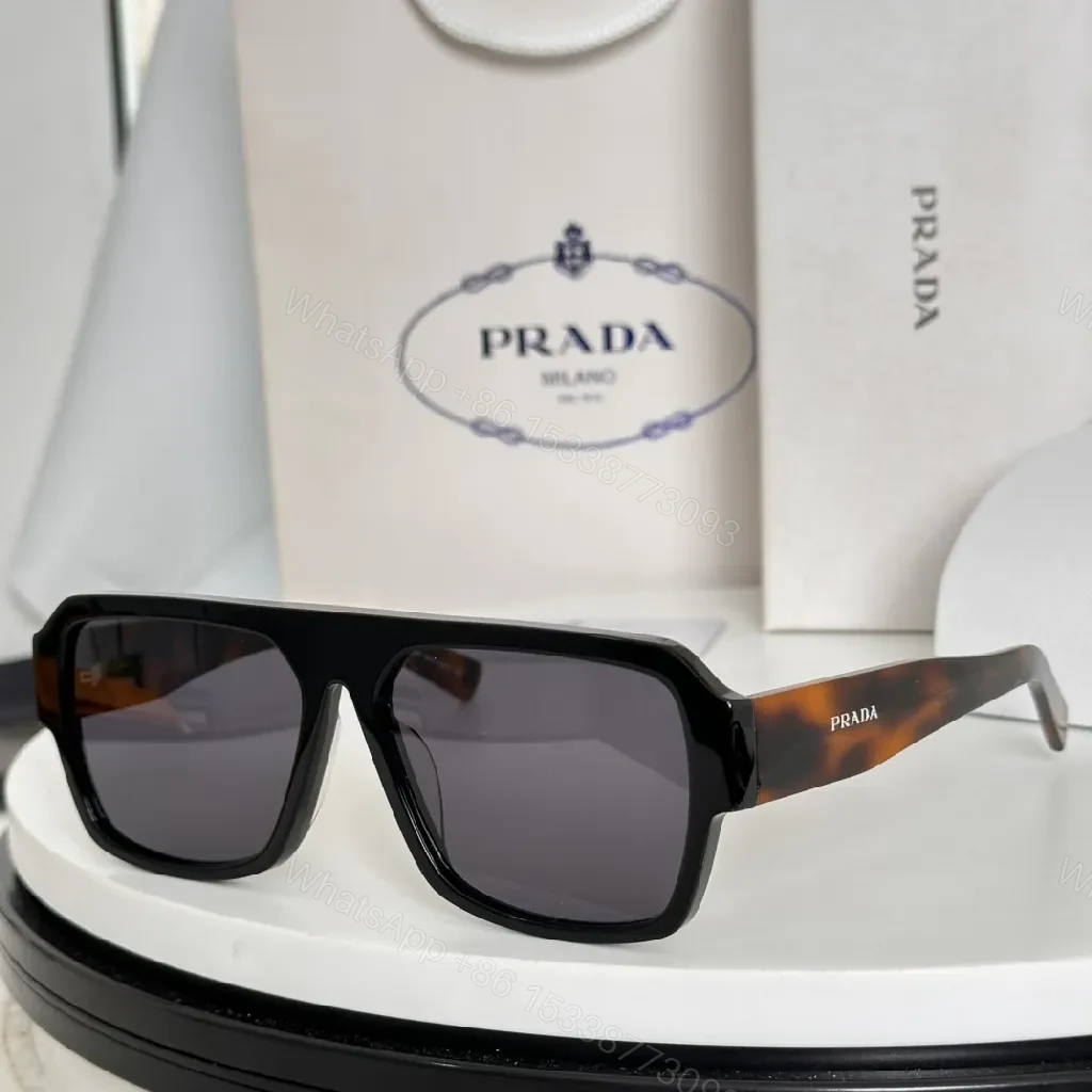 Oversized Square Sunglasses: Glossy Black Acetate, Luxe Vision — view 1