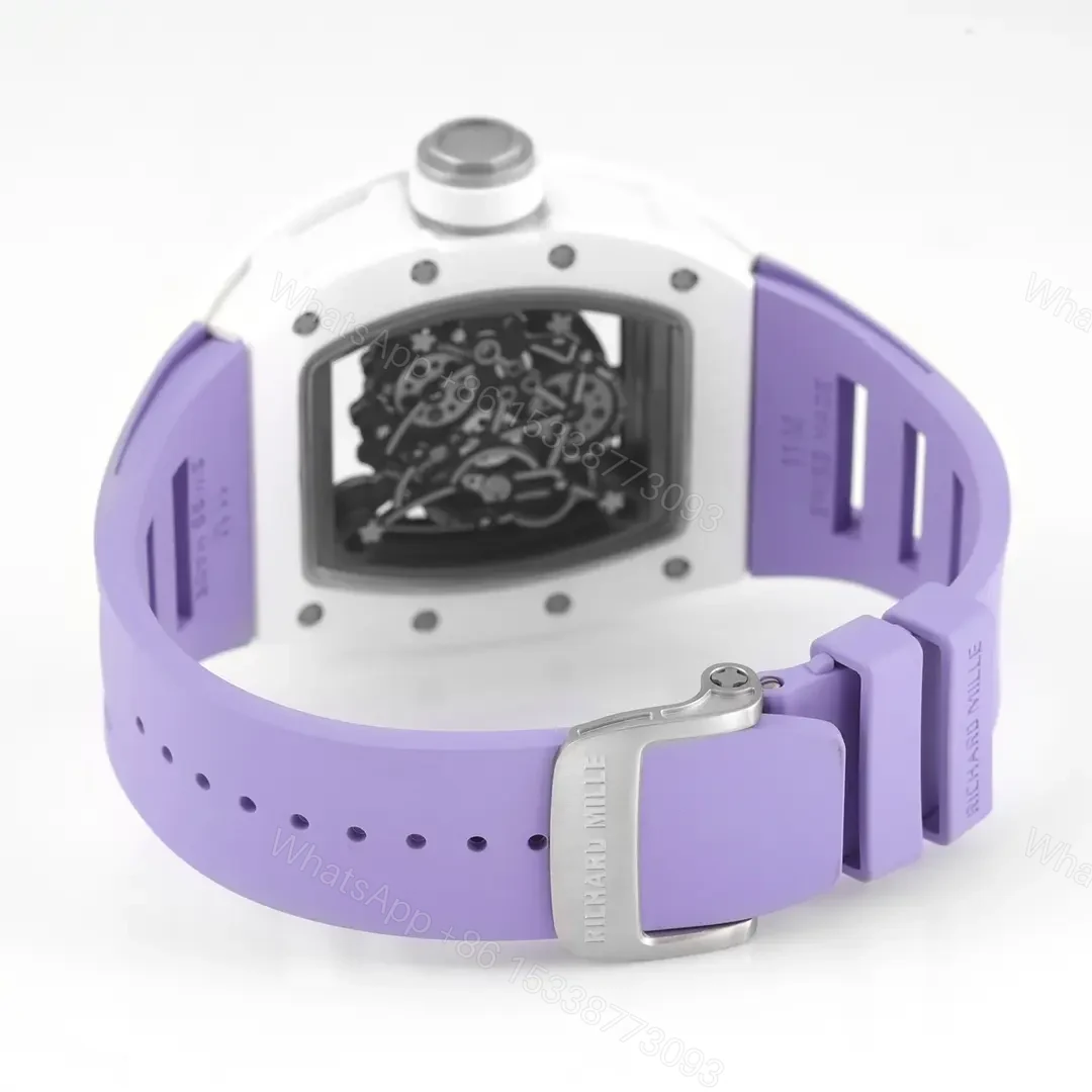 View 7 of APS Factory – KU+ KV-V5 White Ceramic Watch Purple Strap – KU+ KV-V5 Black Ceramic Watch Purple Strap