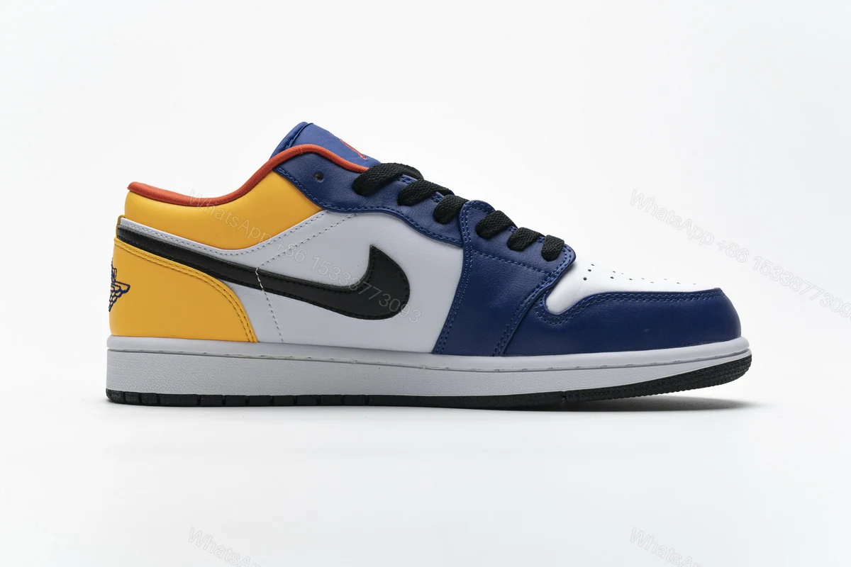 View 2 of Air Jordan 1 Low Royal Yellow 553558-123