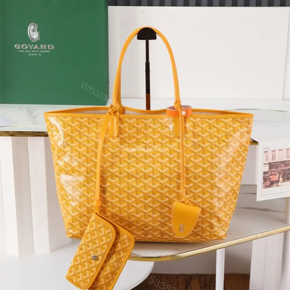 高仿Goyard*STLOUIP7滿印Tote手提袋黃色免檢版小號 — view 1