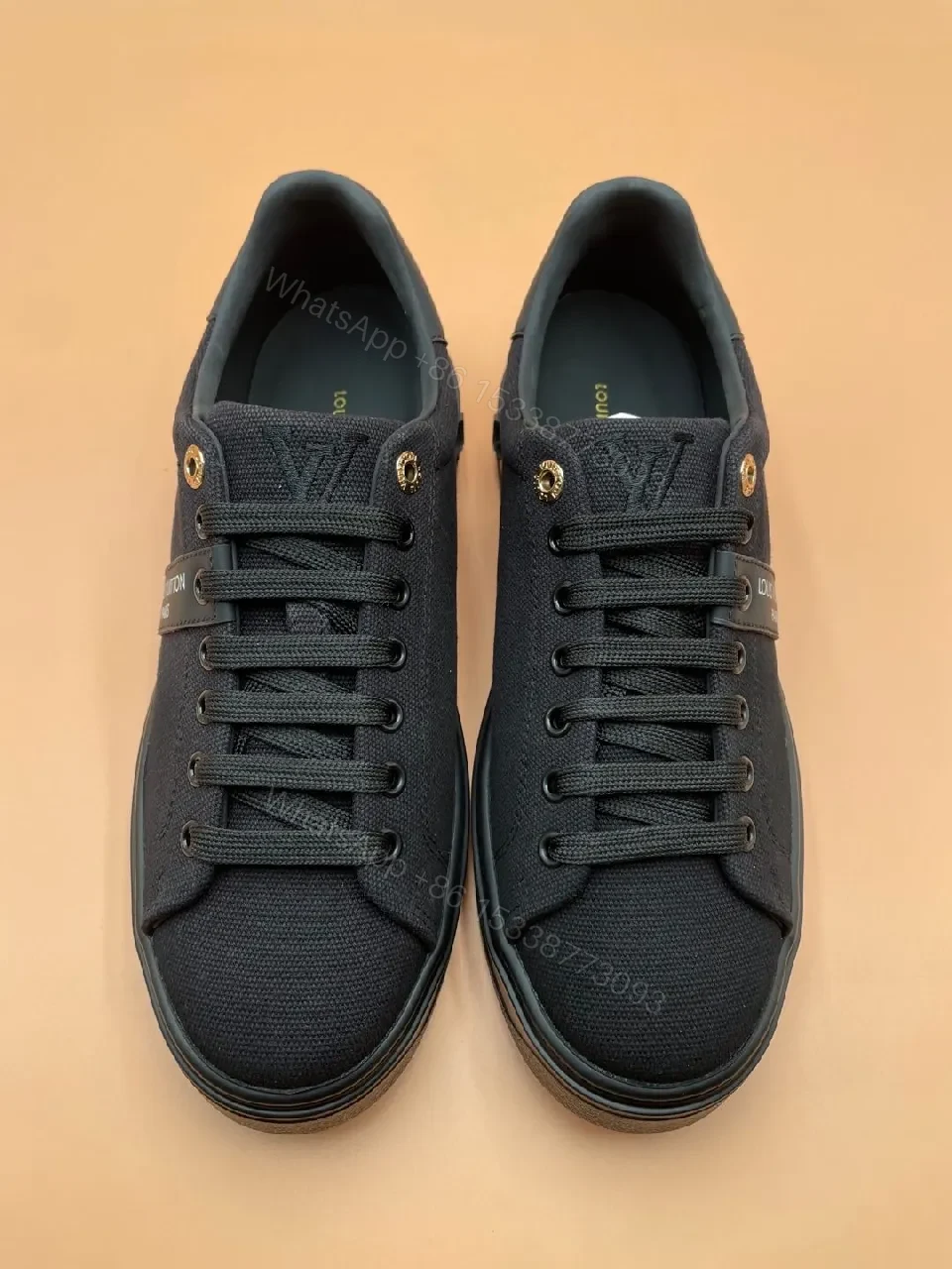View 6 of Minimalist Black Tech-Sneaker with Luxe-Detail Comfort