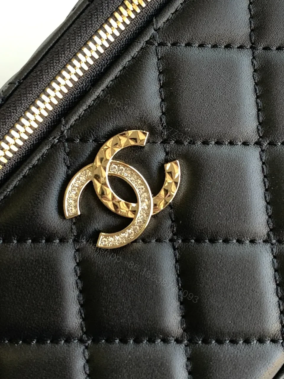 View 6 of Quilted Crossbody: Gold Hardware, Compact Chic Style