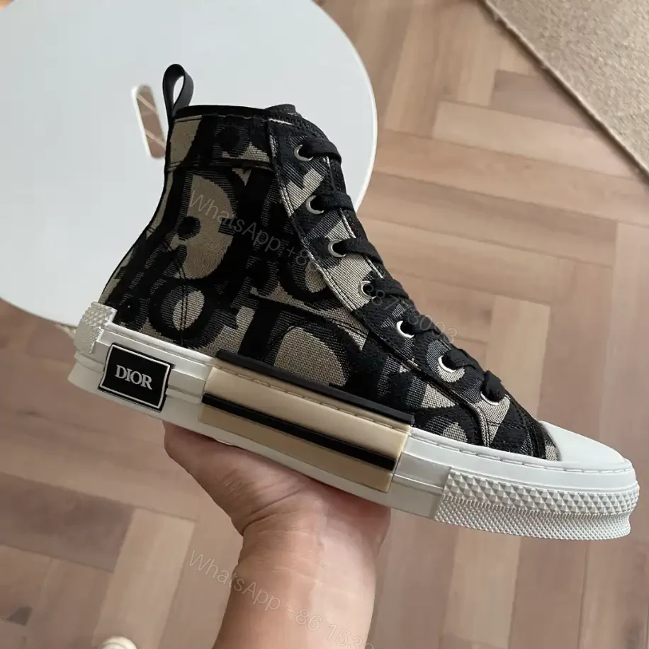 View 4 of B23 HIGH-TOP SNEAKER MAXI DIOR OBLIQUE JACQUARD – CD119