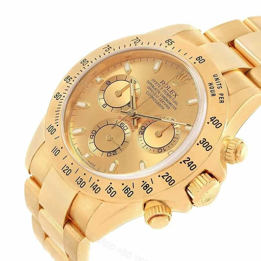 View 3 of Rolex Daytona Cosmograph Yellow Gold Dial 116528 Oyster Super Clone