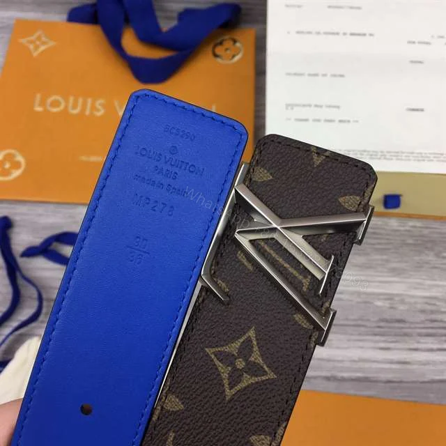 View 7 of LOUIS VUITTON X NBA 3 STEPS 40MM REVERSIBLE MONOGRAM CANVAS BELT – B100