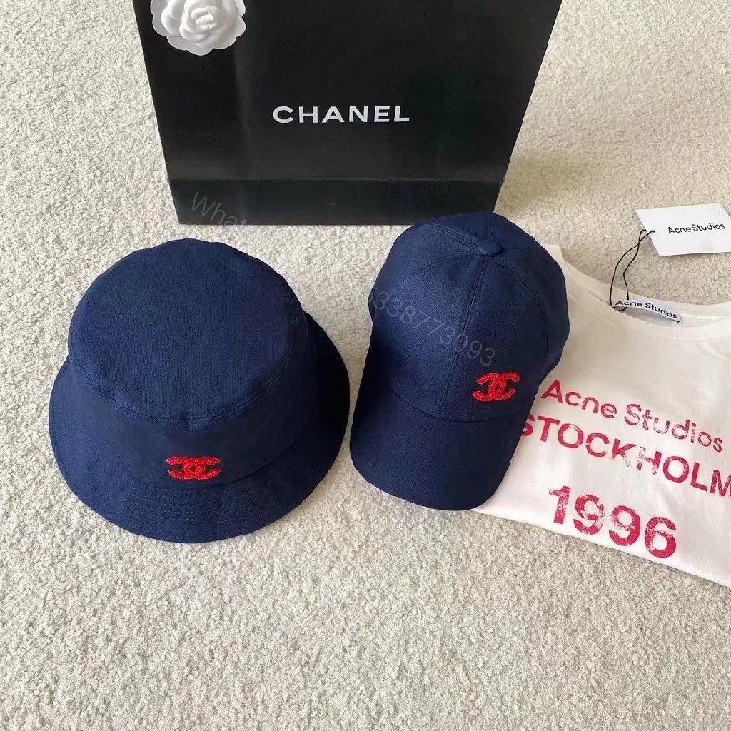 View 8 of Navy/Cotton-Blend Bucket Hat: Subtle Luxury, Everyday Shine