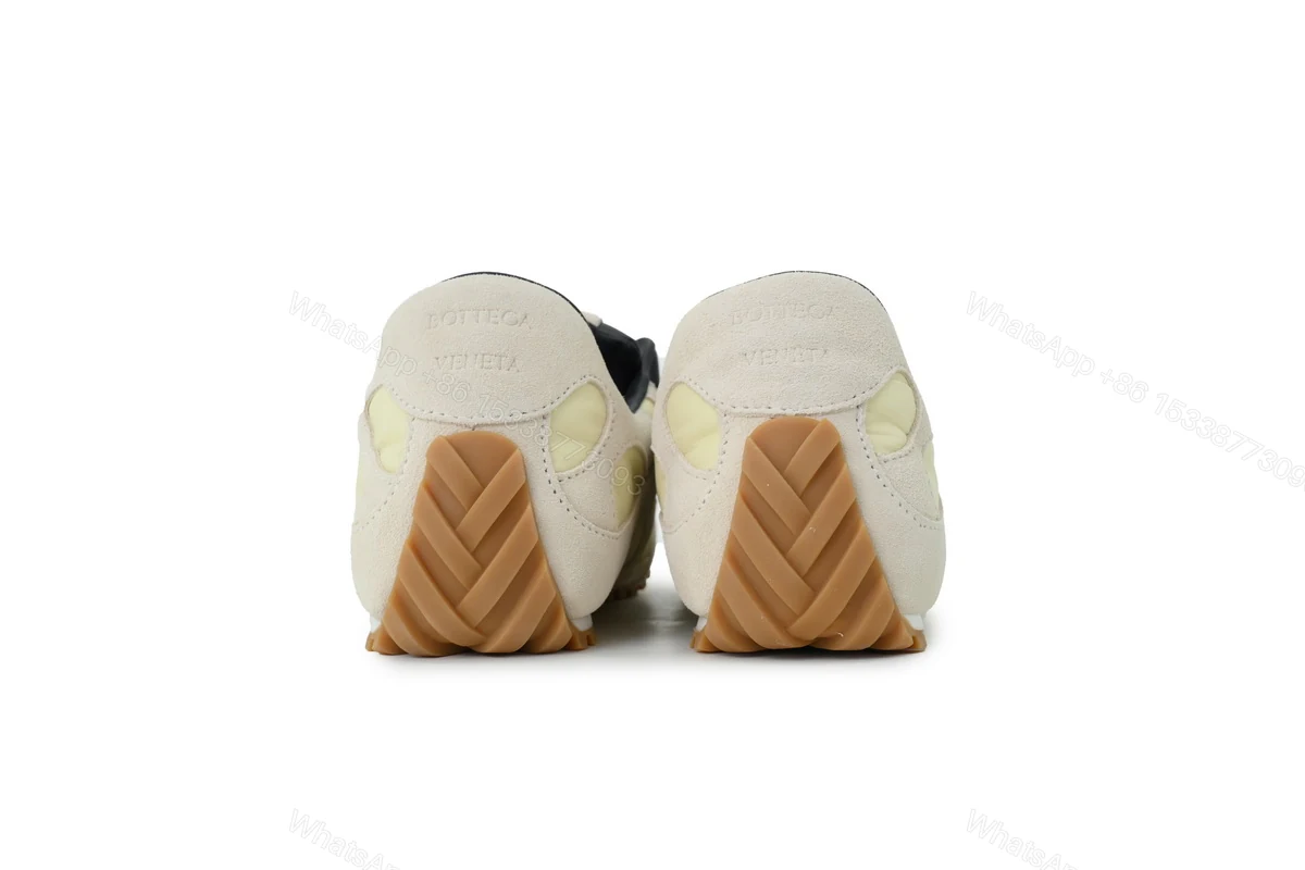View 3 of Bottega Veneta Orbit Sneaker 'Sea Salt Black' 838373 V3MS2 9166