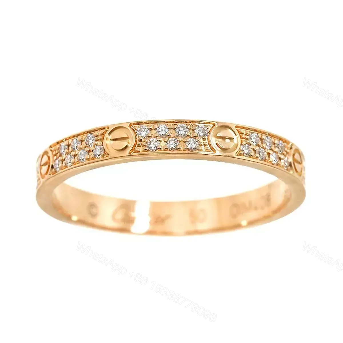 View 2 of Cartier Small Model Love Ring Diamonds