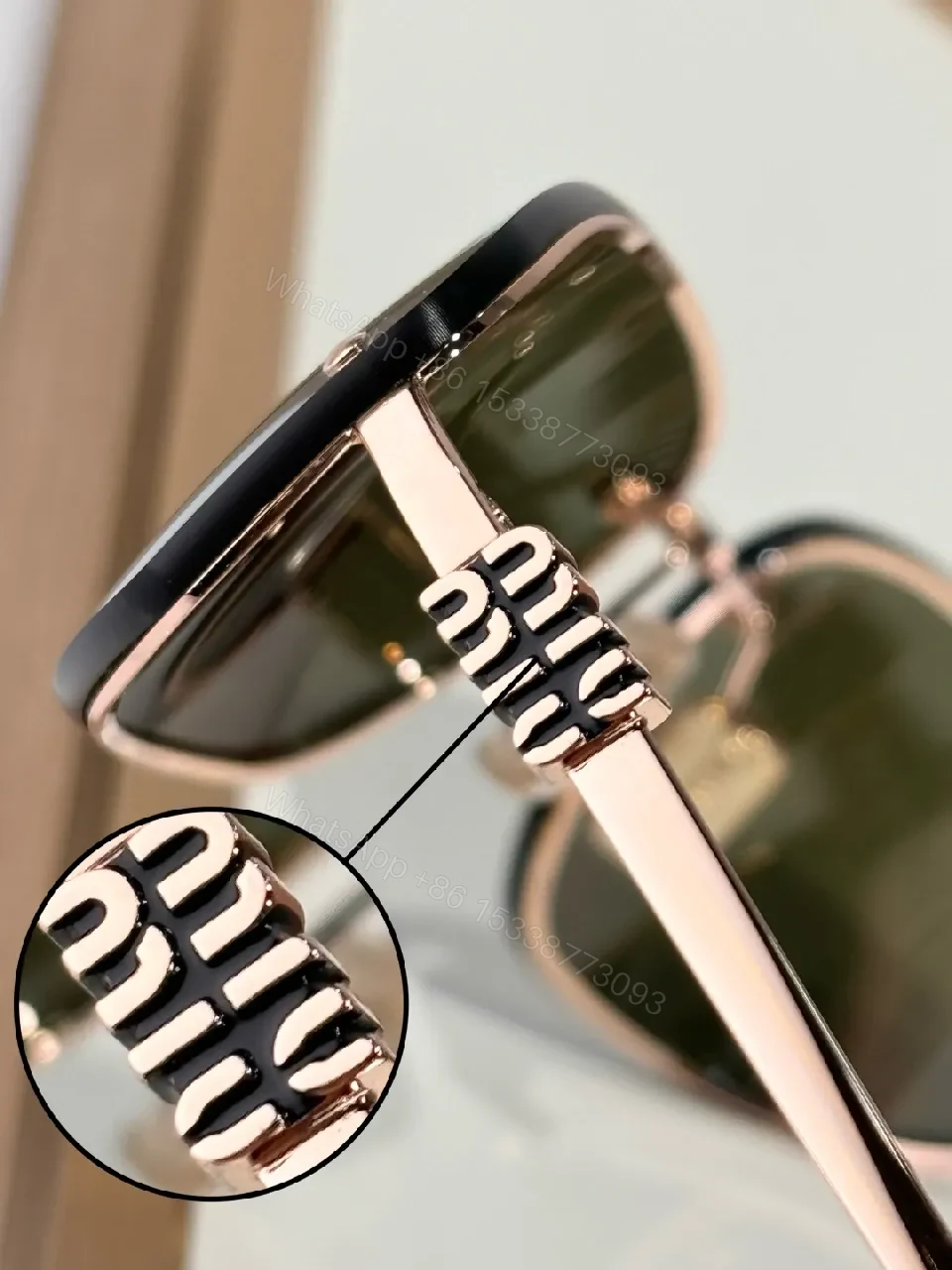 View 7 of Rose-Gold Rose Gold Sunglasses Modern Luxury UV Protection
