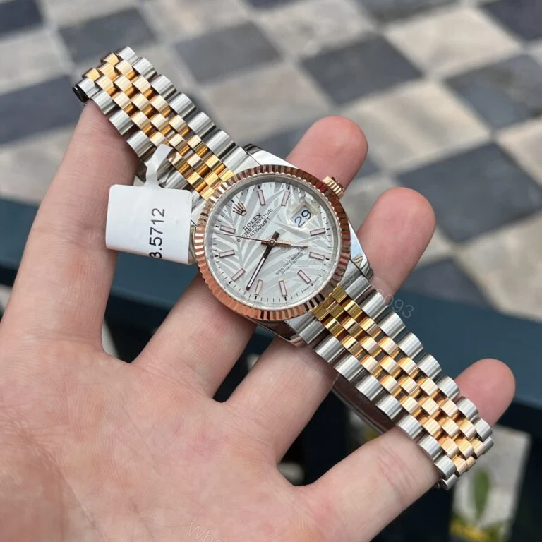 View 2 of Rolex Datejust 36mm Super Clone 1:1 Palm Leaf Grey Dial