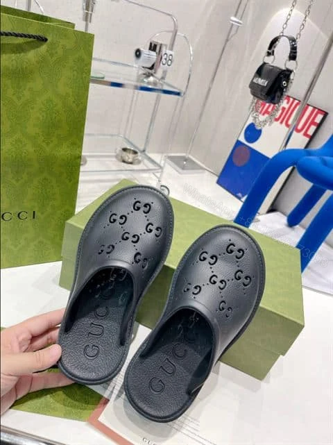 View 3 of GUCCI WONMEN’S PLATFORM PERFORATED G SANDAL – SDG013
