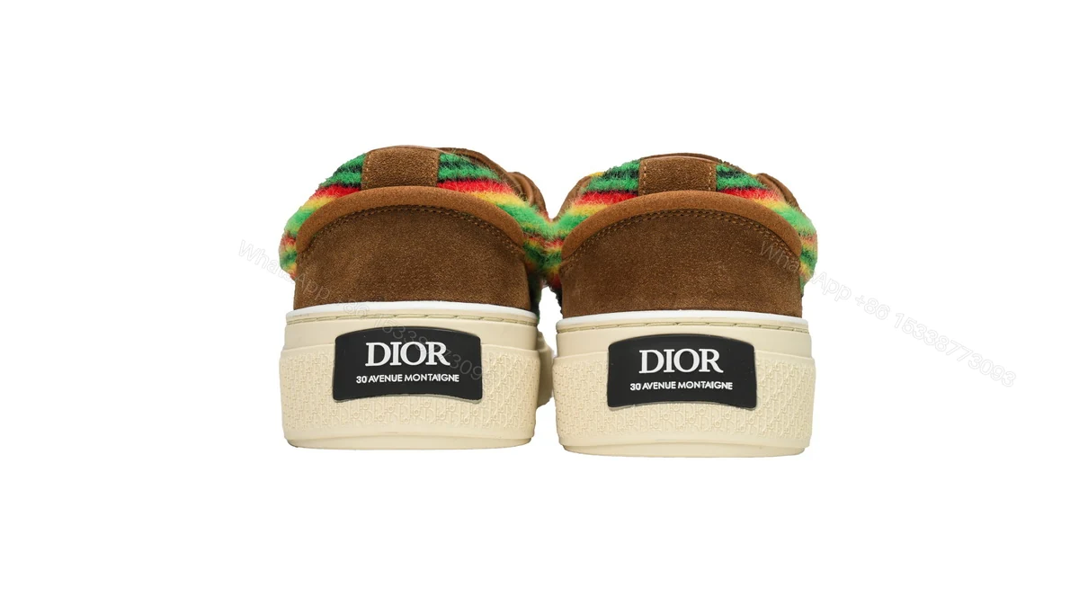 View 3 of Dior B33 Sneakers Release Brown Stripe 3SN272 ZIR1 6536