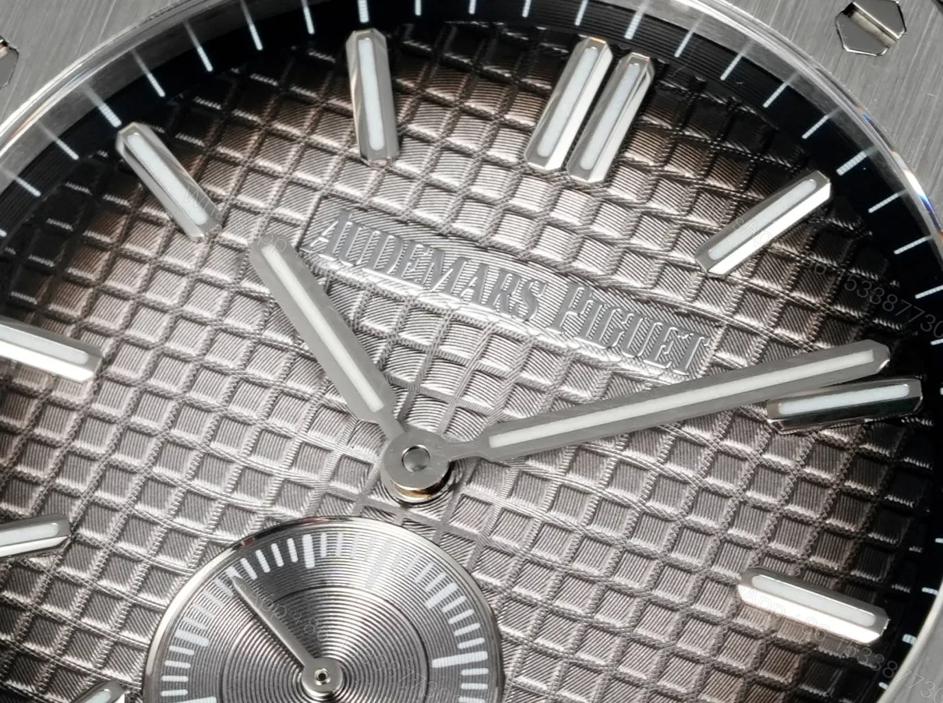 View 9 of JH Factory Audemars Piguet Royal Oak 26591IP Series Men’s Watch – Stainless Steel with Grey Dial and Platinum Luminous Markers