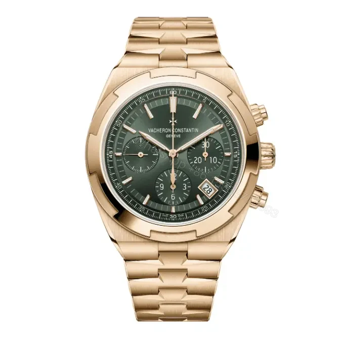 Super Clone Replica Vacheron Constantin Overseas Chronograph GREEN — view 1