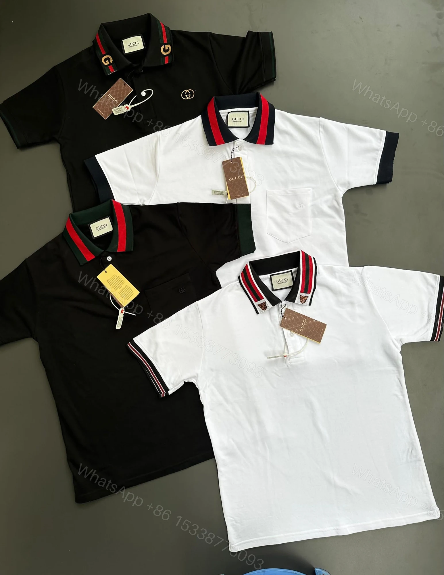 View 13 of FIRST COPY GUCCI LUXURY STYLE SUMMER LOOK POLO T-SHIRT