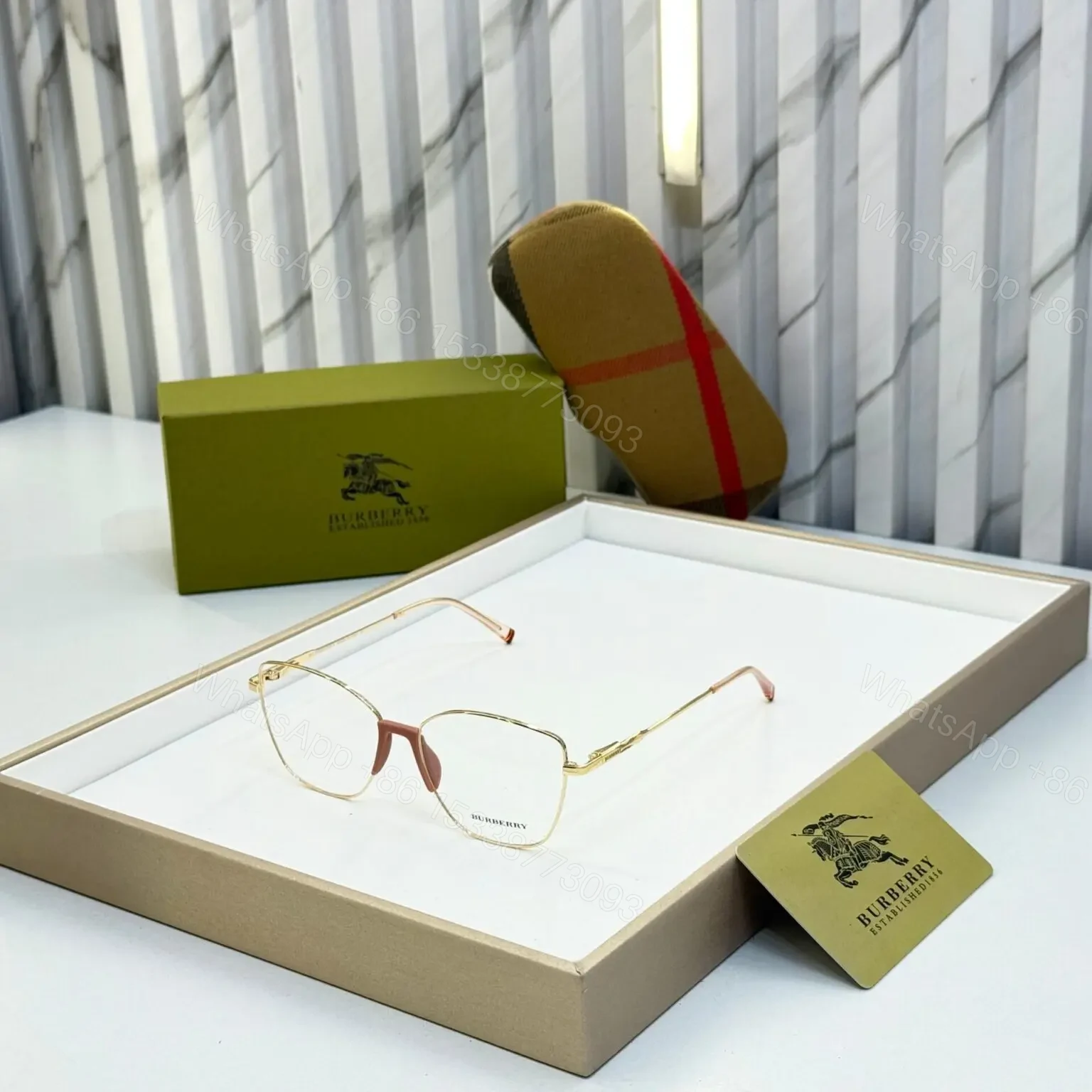 Burberry Unisex Eyeglasses C09E29-11 Universal Frame — view 1