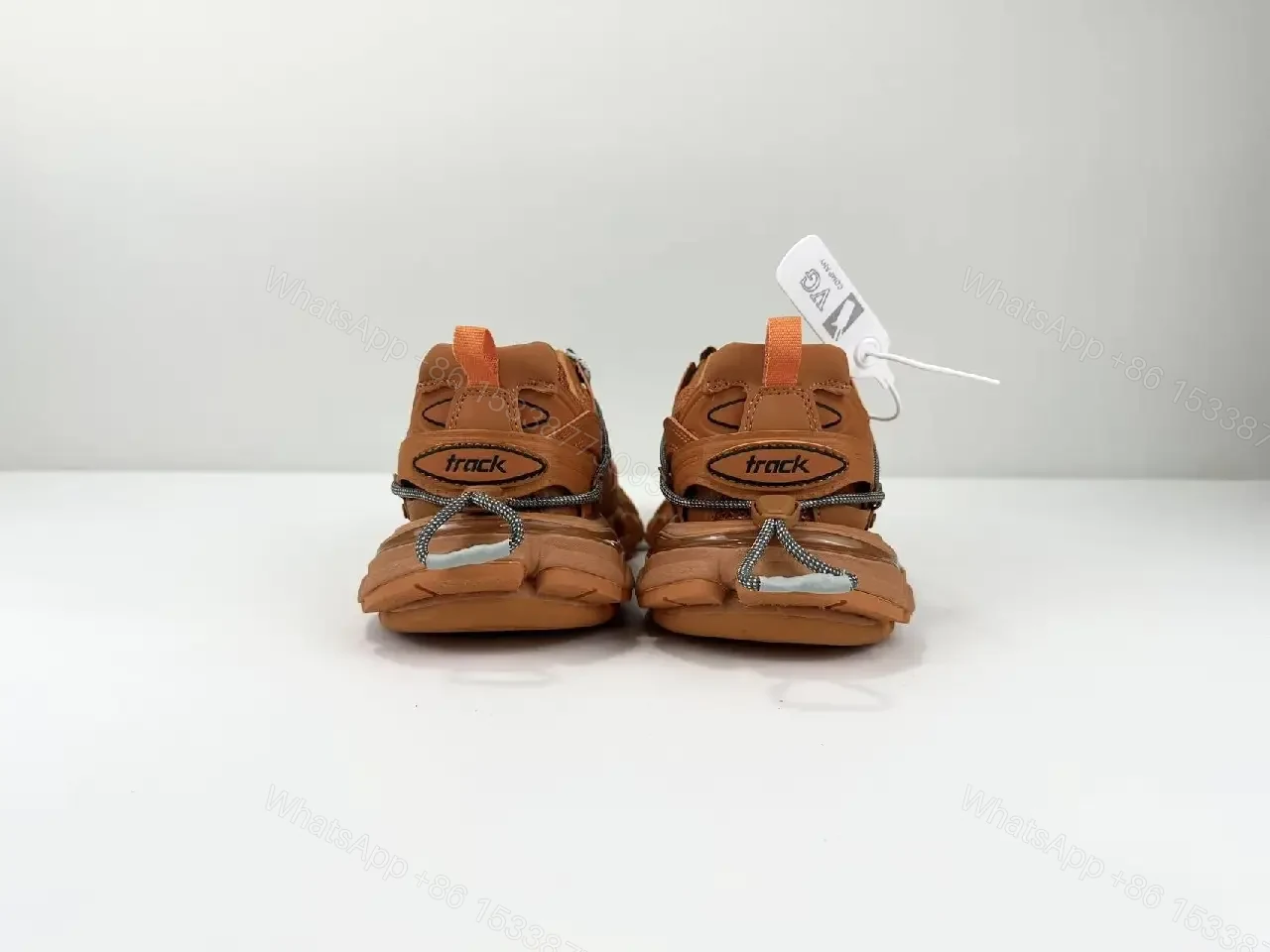 View 2 of Chunky Leather-Texture High-Tops with Rugged Outsole