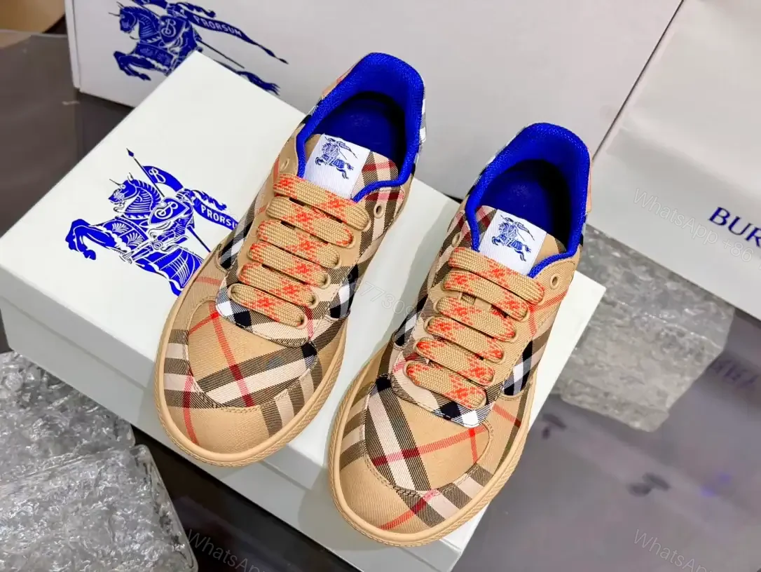 View 3 of BURBERRY TERRACE CHECK SNEAKERS – BBR093
