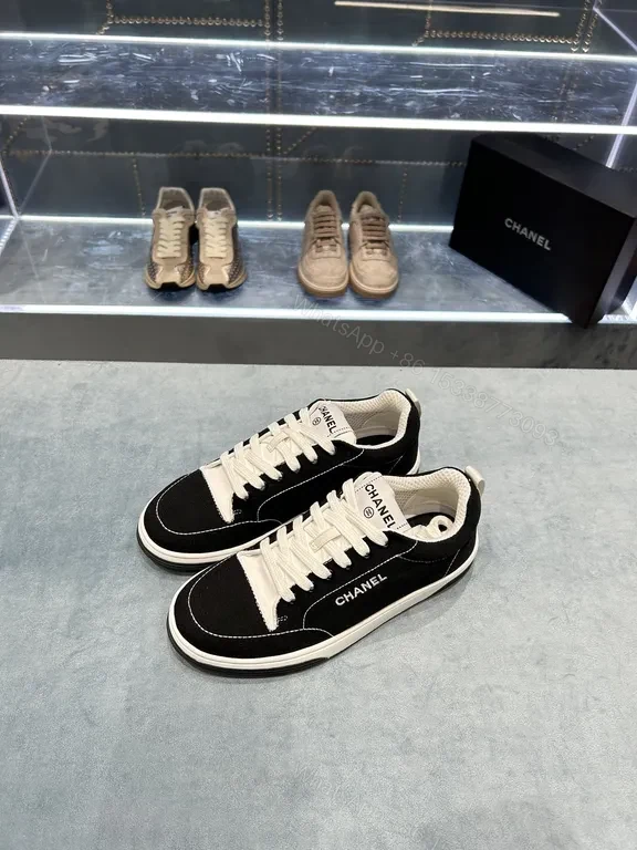View 5 of Chanel-Inspired Everyday Sneaker: Black & White Luxury
