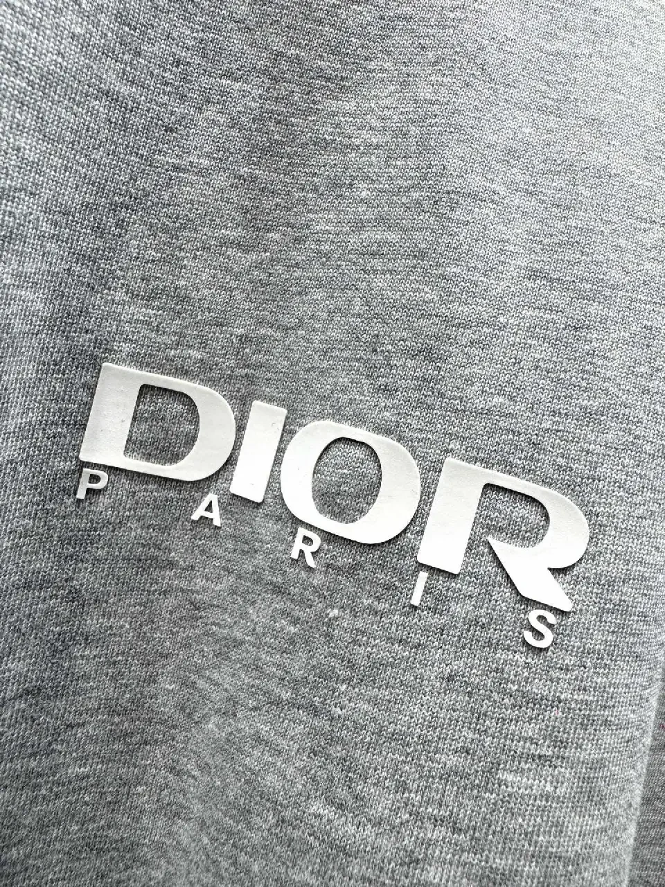 View 9 of Relaxed Grey Cotton Tee — Subtle Logo, Everyday Lux