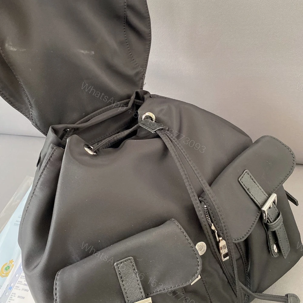 View 4 of Prada Re Nylon Medium Backpack Black 30Cm 1BZ677 RV44 F0002 V OOO