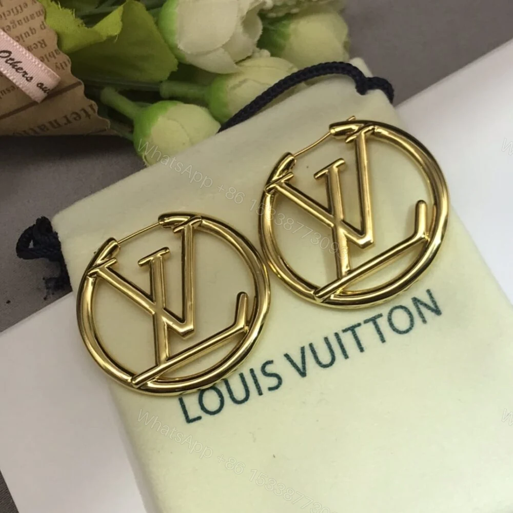View 4 of Louis Vuitton Louise Hoop Earrings M64288