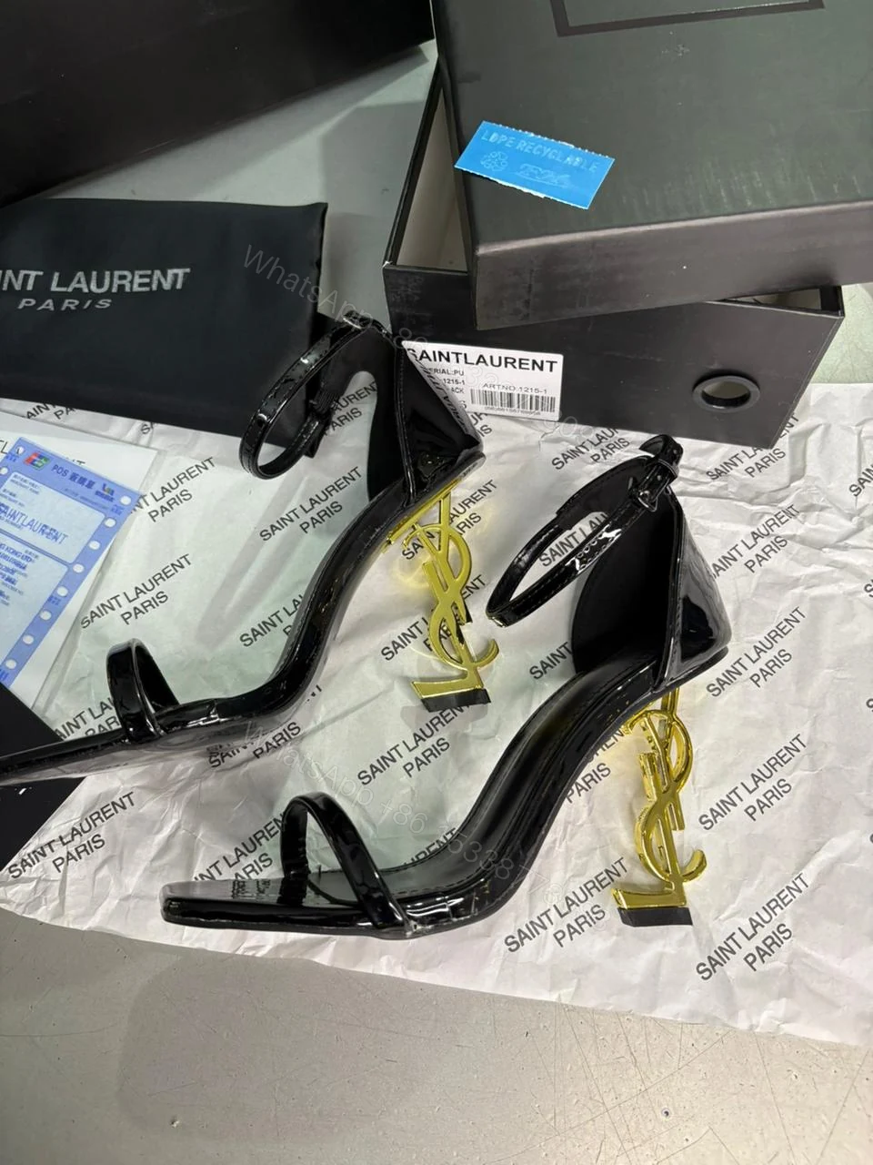View 6 of FIRST COPY YSL TRENDY HIGH-HEEL SANDALS