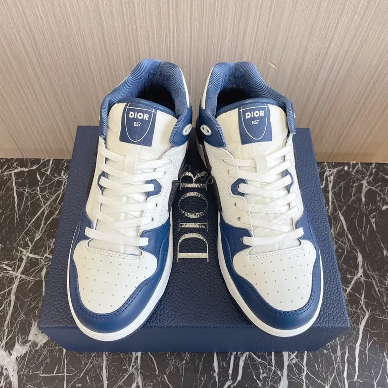View 3 of Bold Contrast Dior-Inspired High-Top Sneakers - Everyday Luxury