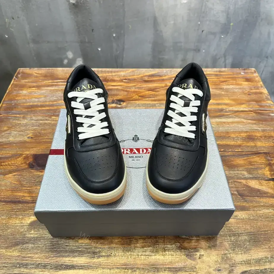 View 9 of PRADA DOWNTOWN NAPPA LEATHER SNEAKERS – PRD031