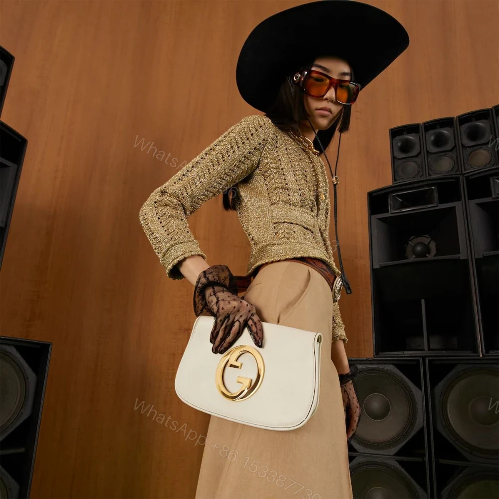 View 8 of Gucci Blondie Shoulder Bag White 28Cm 699268 UXX0G 9022