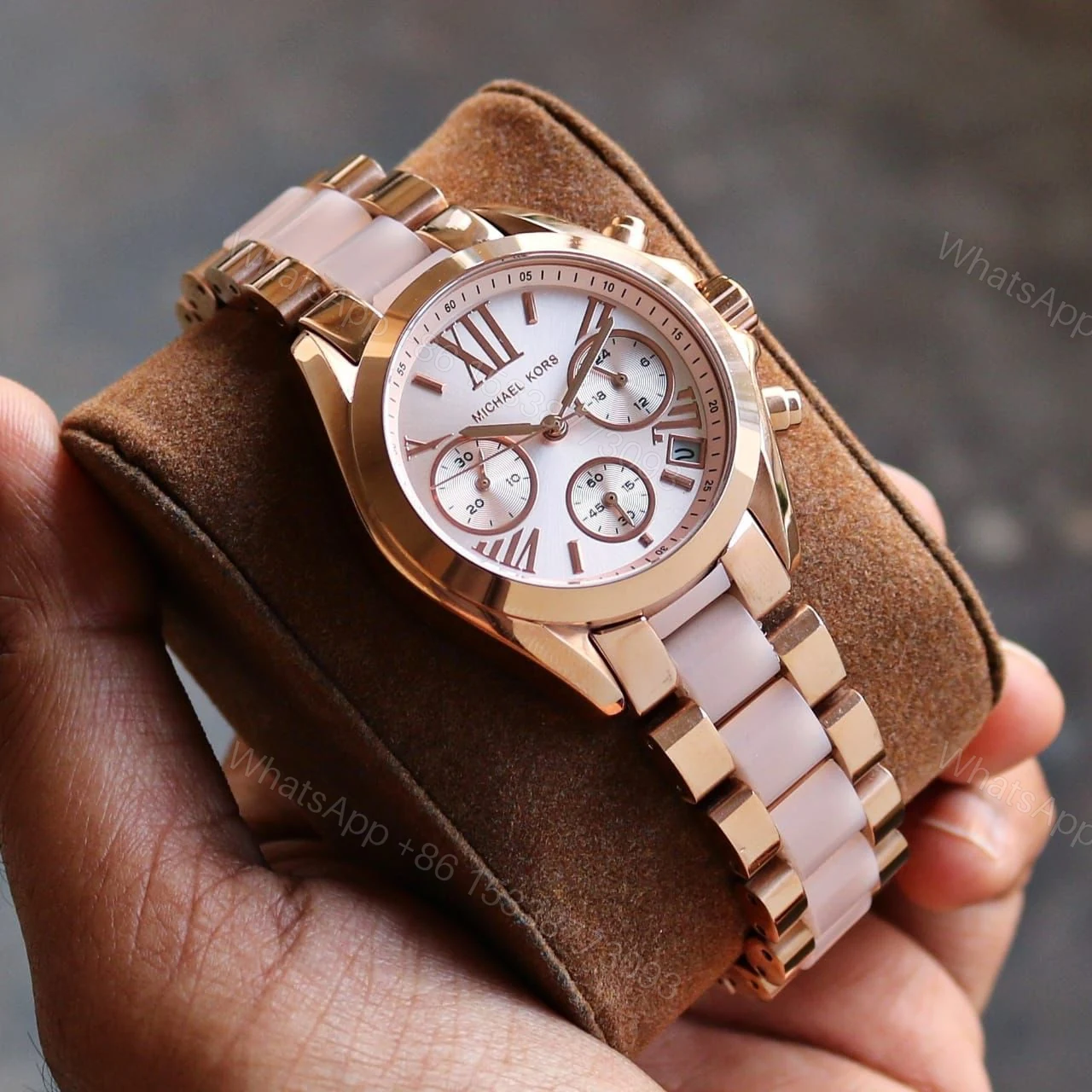 View 2 of First Copy Michael Kors Green Chronograph