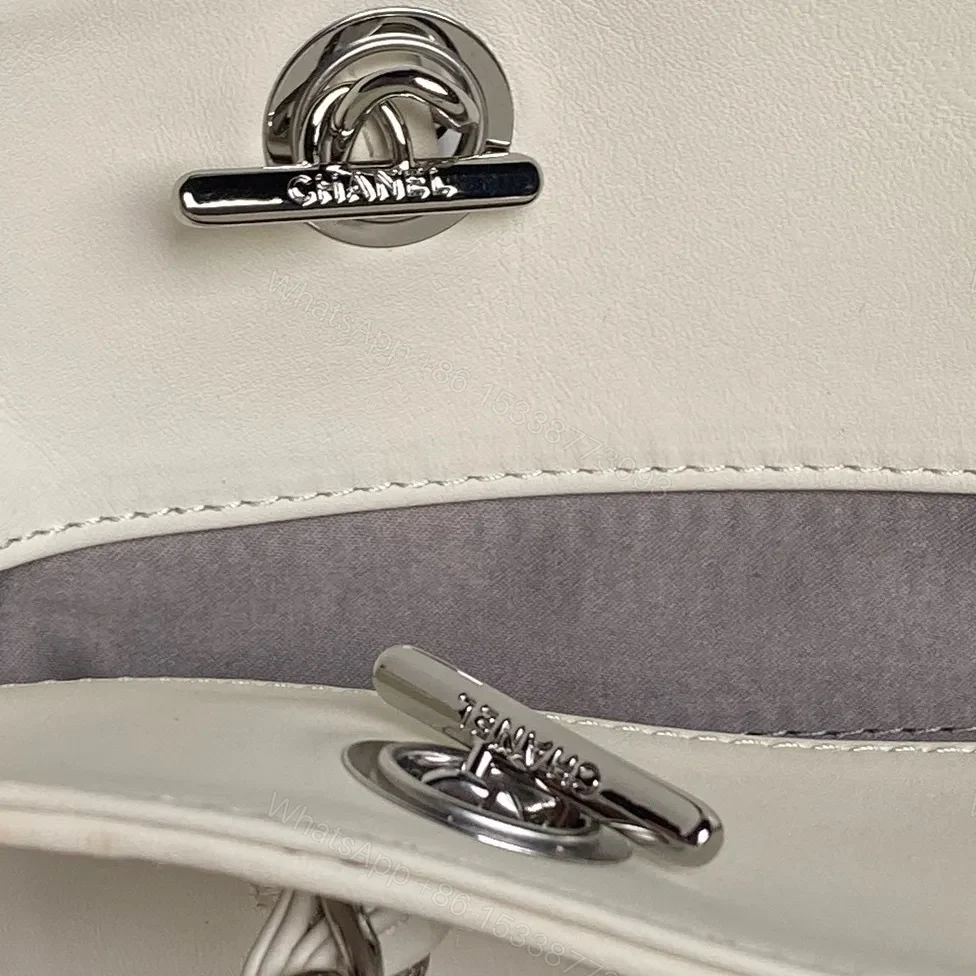 View 7 of Cream & Pink Signature Tote: Structured Day-to-Evening Bag