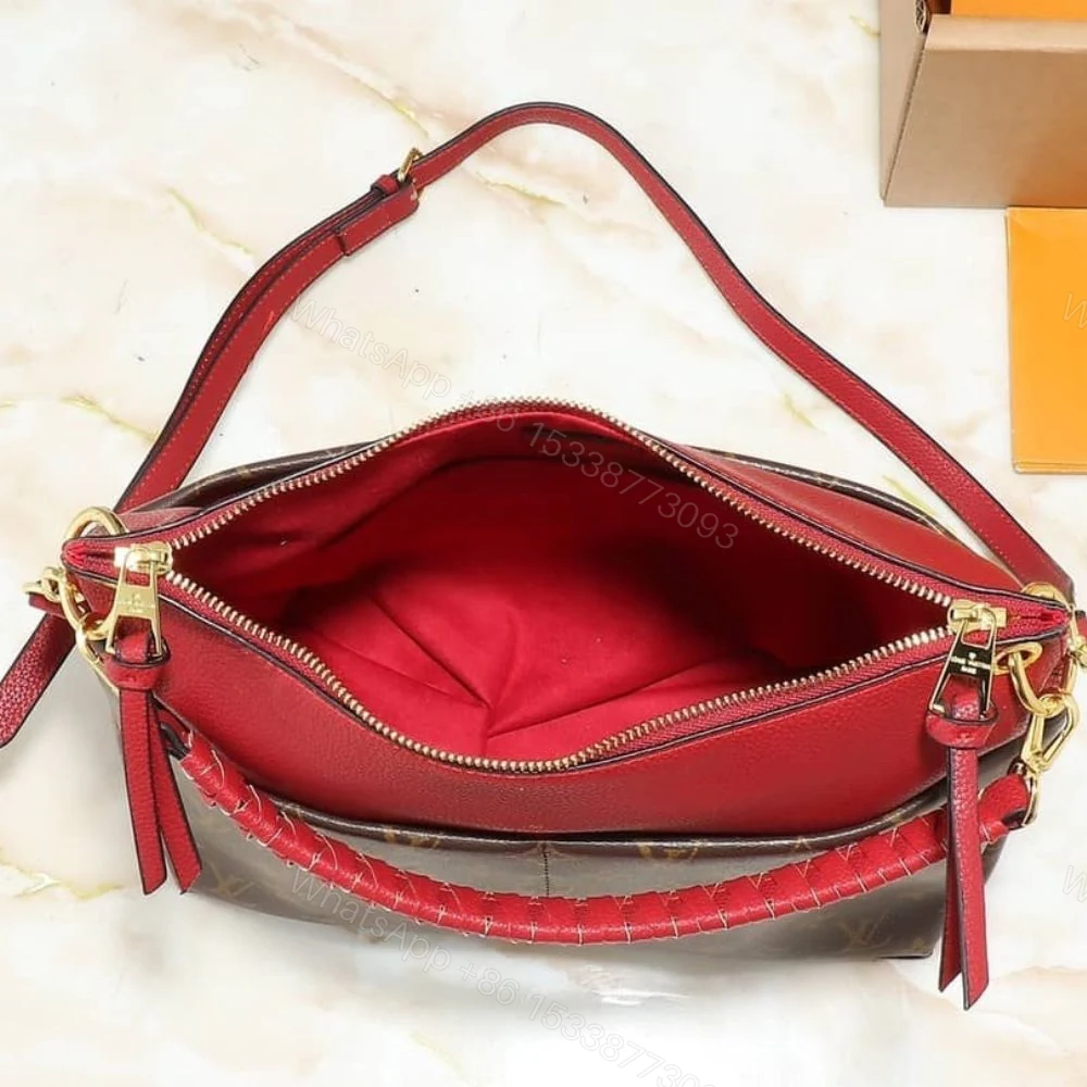 View 6 of Louis Vuitton Maida Hobo Handbag Red Monogram 33Cm