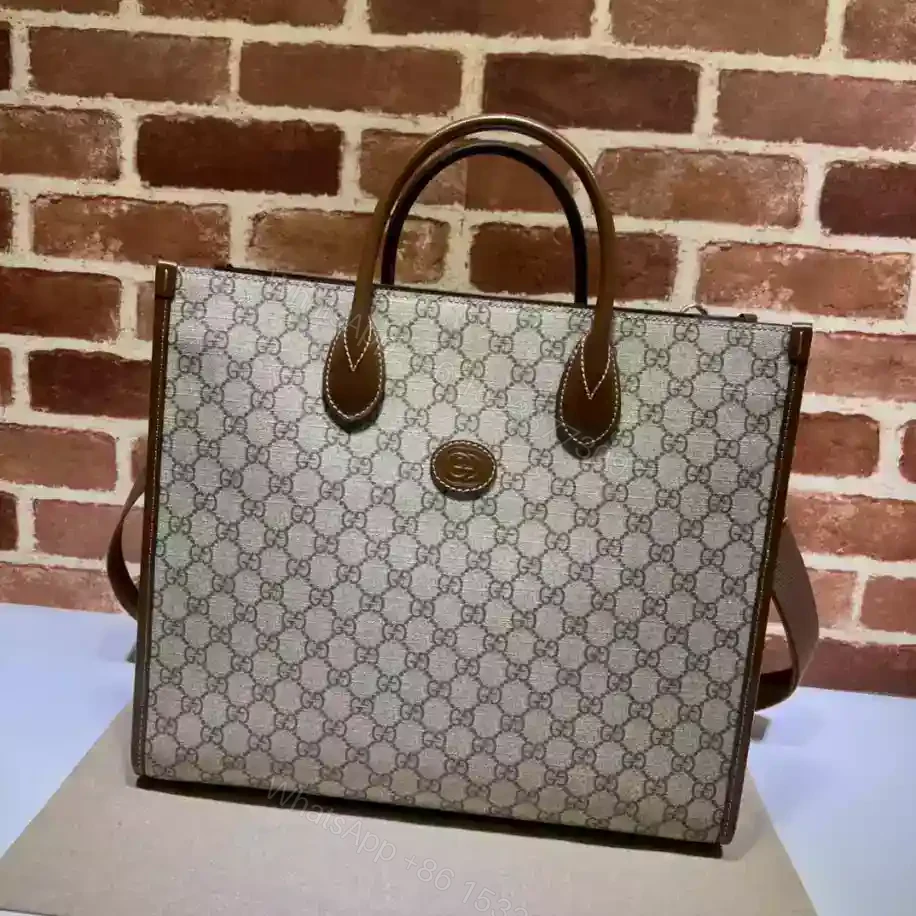 View 2 of MEDIUM TOTE WITH INTERLOCKING G – GBC051